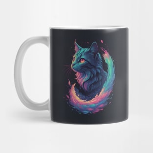 Neon cat Mug